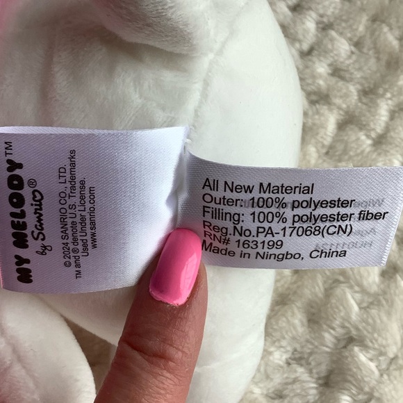 Hello Kitty Friends Plush My Melody Stuffed Animal Bunny Rabbit Ears New w Tags - Picture 6 of 11